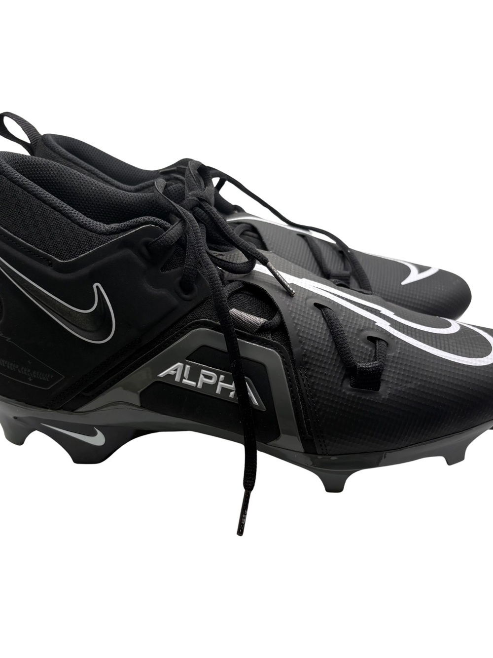 Nike Alpha Menace Football Cleats Black White Men’s Size 11 CV7749-017